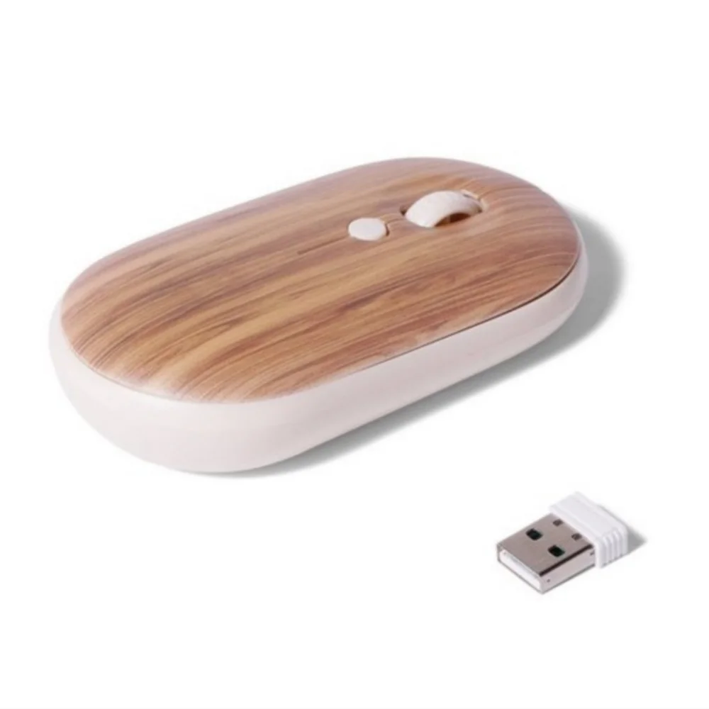NWT Target Bullseye Playground Bluetooth Wireless Mouse, wood grain appearance